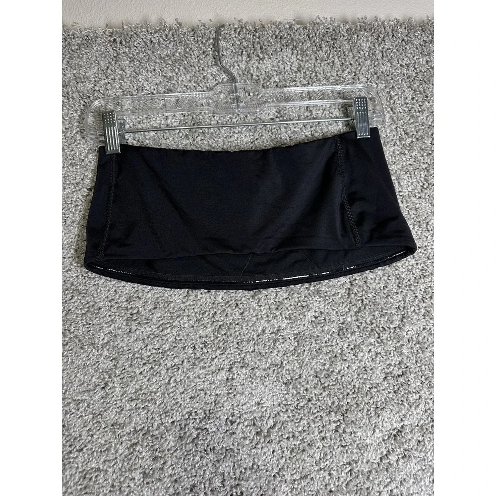 SPANX Black Bandeau Bra Top Womens Large‎ Strapless Silicone Grip No Pads